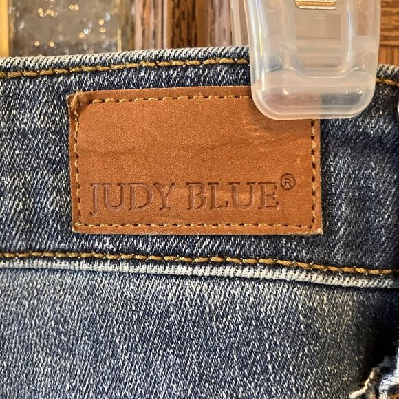 Judy Blue Relaxed Fit Jeans Women's 15 / 32 Distressed 32 x 27 Midrise - Picture 11 of 15